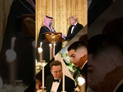 Trump Hosts MBS, CEOs and Ronaldo at White House Dinner