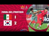 México vs. Corea del Sur (1-2): video, goles, mejores jugadas y resumen por el Mundial Sub