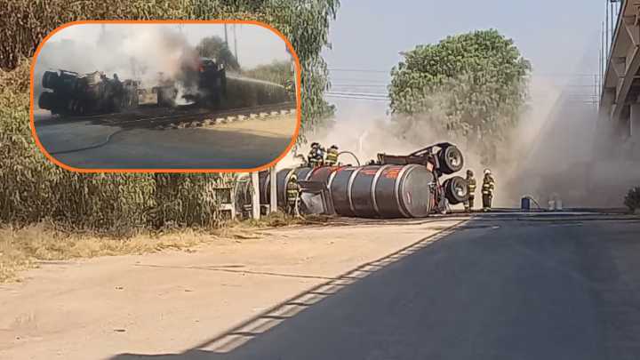 Explota pipa de combustible al ser impactada por tren en Hidalgo