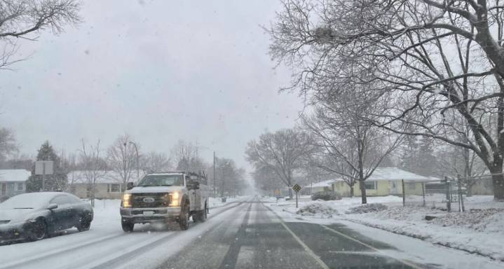 Slushy snow Tuesday morning in Minnesota, and maybe a Thanksgiving storm to watch