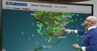 Rain showers moving into South Florida late Sunday afternoon and evening