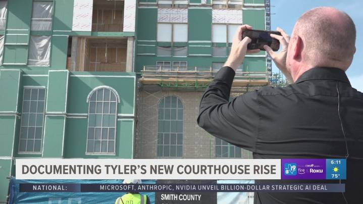 Tyler man documents new Smith County Courthouse rise with 100K photos as project hits milestone