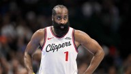 Clippers’ James Harden shouts out his own mic drop after 55