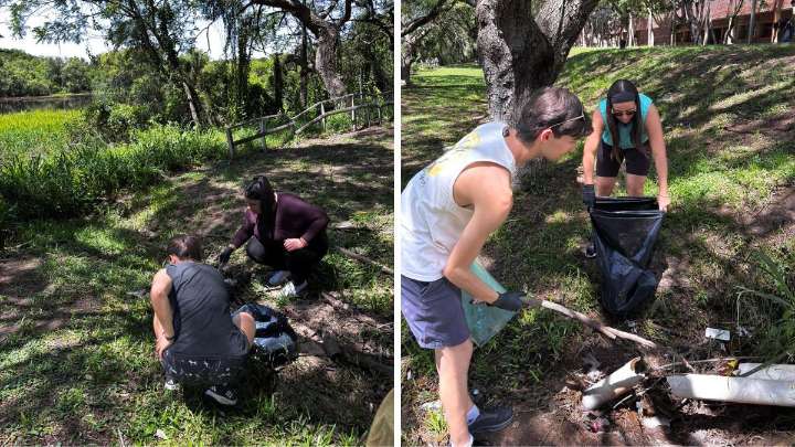 Más de 4.000 colillas y 16 kilos de basura: realizaron una limpieza ambiental en Ciudad Universitaria