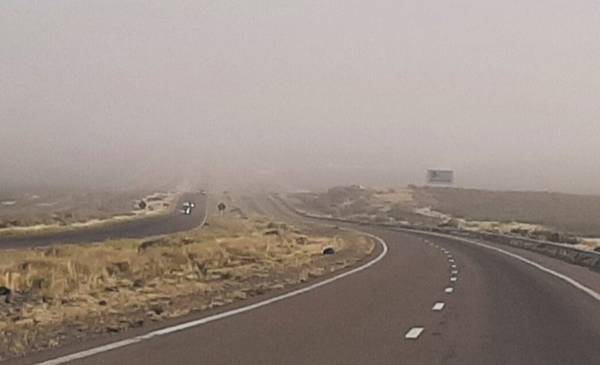 Cortan tránsito entre Trelew y Comodoro por vientos extremos