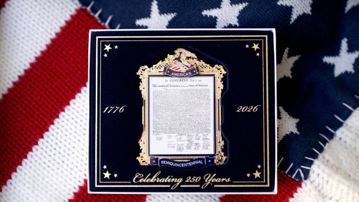 America will celebrate its 250th birthday next year. There's a commemorative ornament for it