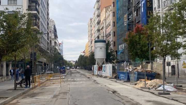 Recta final de las obras de la calle Gamazo (Valladolid) con un apoyo económico para los comerciantes