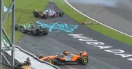 ¡Insólito! Piastri, Colapinto y Hülkenberg tienen brutales choques en la misma curva al mismo tiempo y así quedaron los carros (VIDEO)