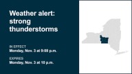 NY weather: Thunderstorms with pea-sized hail in New York Monday – gusts as high as 50 mph