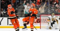 Cutter Gauthier scores in overtime to lift Ducks over Golden Knights