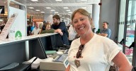 Hero Exeter mum steps in to stop crowd 'crush' at packed airport