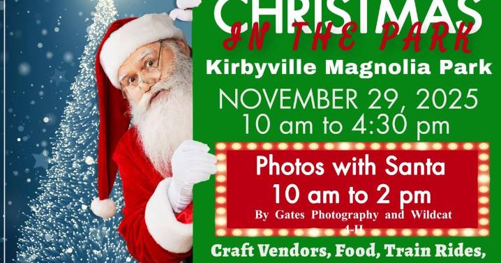 Kirbyville’s 37th Annual Christmas in the Park Set for November 29