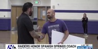 Spanish Springs Coach Hummel Honored by Raiders