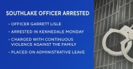 Southlake officer arrested on family violence charge, placed on leave