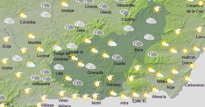 Tiempo Granada | Vientos moderados y caída de las temperaturas este jueves