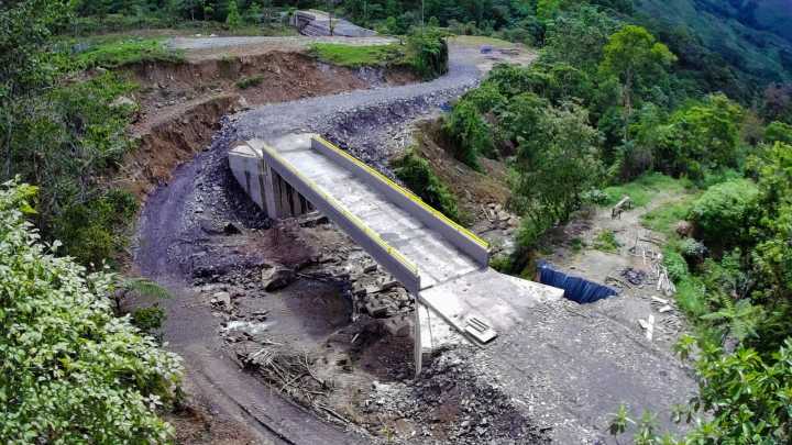 Los puentes Caracoleña y Teguitana ya están al servicio de los habitantes de Chámeza