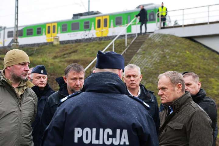 Polish Prime Minister says weekend rail line explosion near Warsaw act of ‘sabotage’