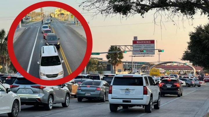 Enormes filas de automovilistas que regresan a México tras asueto, provocan caos en Laredo