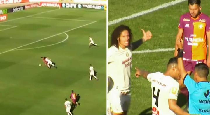 ¡Universitario se queda con 10! Insólita falta de Williams Riveros y su expulsión ante Los Chankas
