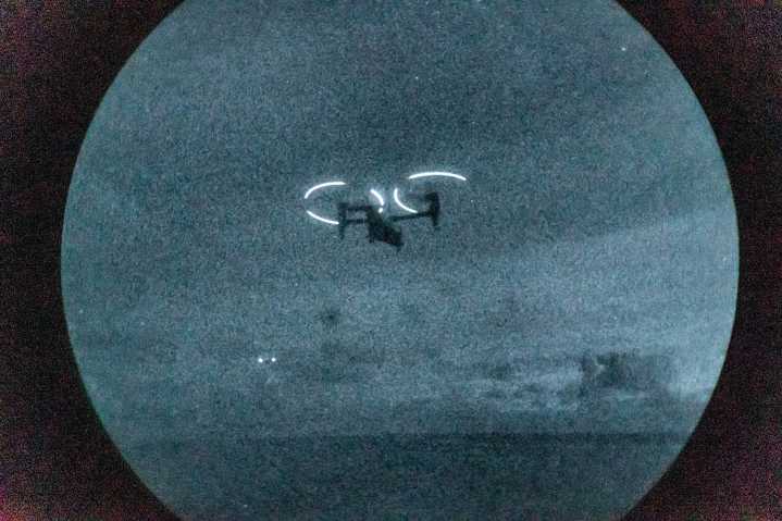 Comando Sur reveló imagen de aeronaves realizando ejercicios nocturnos en el mar Caribe, en medio de tensiones con Venezuela