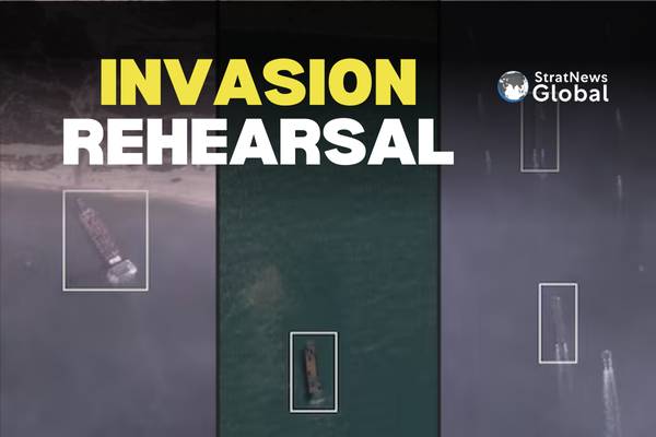 China Rehearses Taiwan Invasion Using Civilian Ships, Satellite Images Show