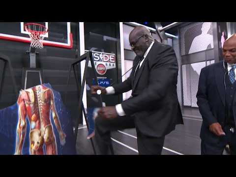 Shaq destroys the set after Ernie's anatomy game 🤣