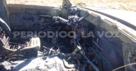 Se incendia camioneta en la carretera Saltillo