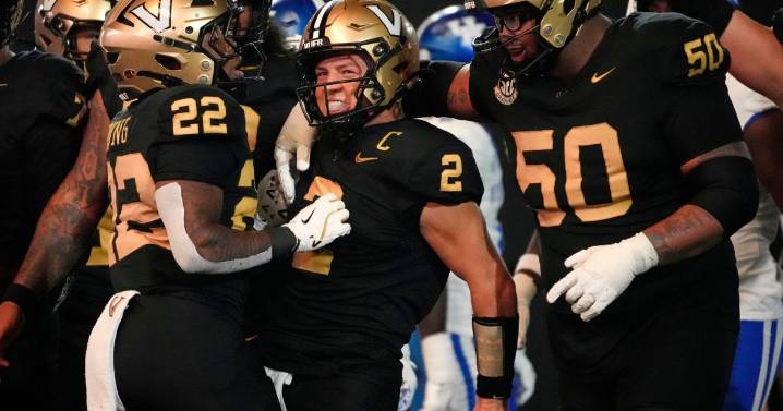 Diego Pavia standing tall leading No. 12 Vanderbilt to historic season