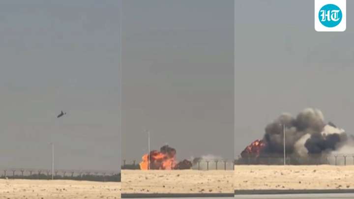 Tejas crash caught on camera: Jet bursts into flames at Dubai air show