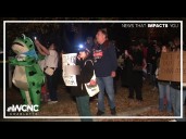 Protest held at DHS building in southwest Charlotte