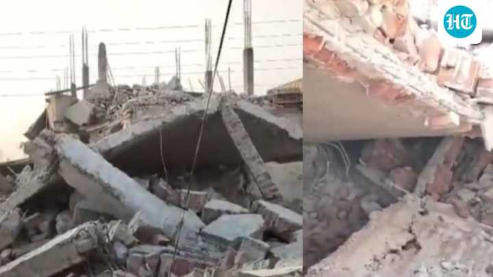 Faridabad: 3-storey under-construction building collapses