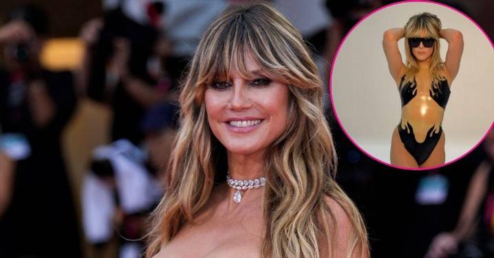 Heidi Klum Turns Up the Heat in Latex Bodysuit During Racy Photoshoot: Watch