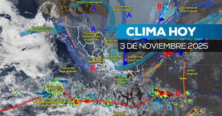 ¡Abrígate! El frente frío 12 dejará heladas y tormentas en varios estados del país hoy 3 de noviembre