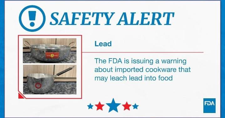 FDA issues warning about imported cookware that may leach lead