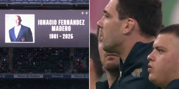 El emocionante homenaje a Ignacio Fernández Madero en el partido entre Los Pumas e Inglaterra en Twickenham Stadium