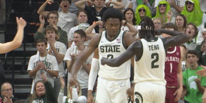 No. 22 Michigan State opens its season with a 80