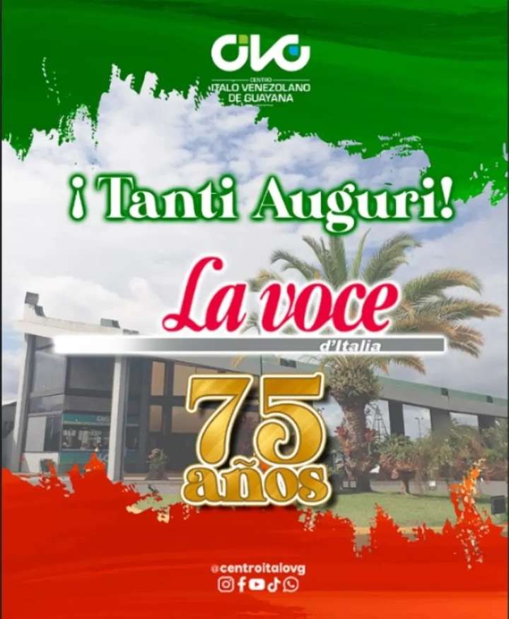 Centro Ítalo Venezolano de Guayana: Felicitaciones a La Voce d’Italia por sus 75 años de historia!