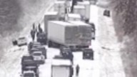 Vehicles crash in winter storm conditions across the Midwest