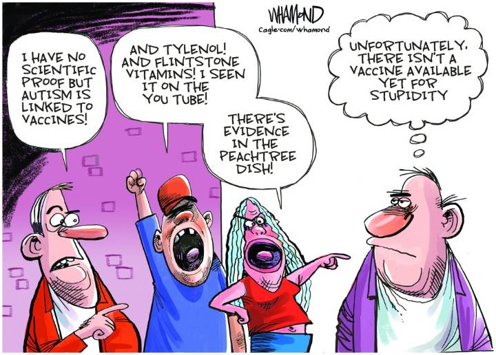 Cartoonist’s take: Anti-vax stupidity