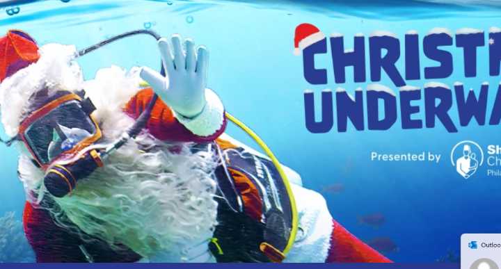 Scuba Santa returns for Christmas Underwater at Adventure Aquarium