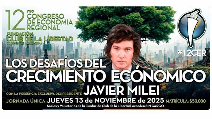 Javier Milei vuelve a su zona de confort: hoy viaja a Corrientes para hablar en un congreso liberal