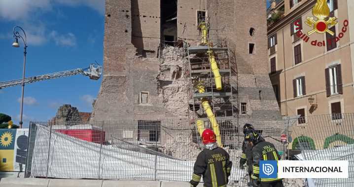 Derrumbe de torre medieval en Roma: muere trabajador rumano rescatado tras 11 horas atrapado