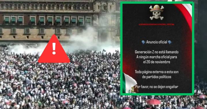 ¿Generación Z México se deslinda de marcha del 20 de noviembre en CDMX? Lo que se sabe
