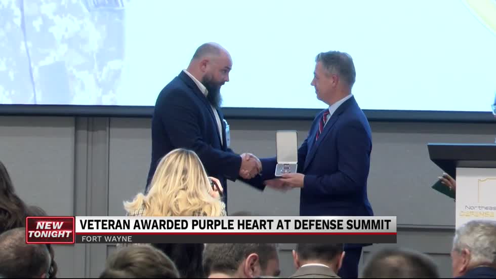 Fourth Annual Northeast Indiana Defense Summit hands out a purple heart