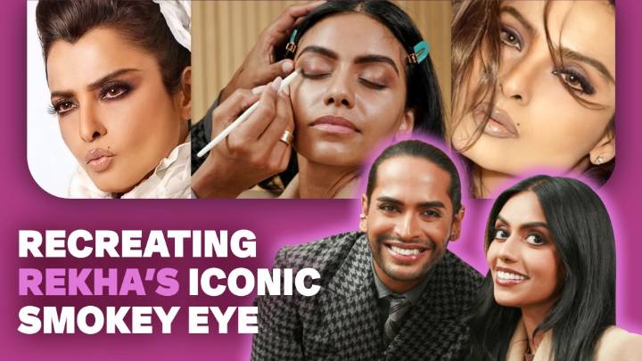 Aditya Madiraju Recreates Rekha’s Iconic Makeup