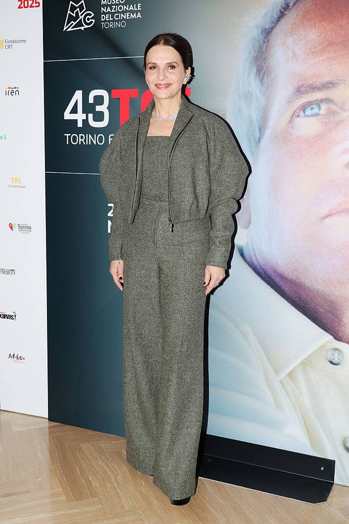 Juliette Binoche Looks Cozy in Italy