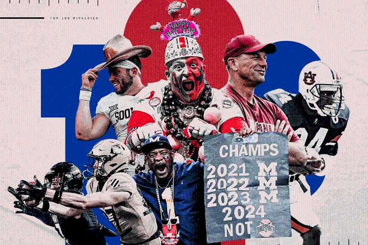 Ranking college football's 100 best rivalries. Who earned the top spot?
