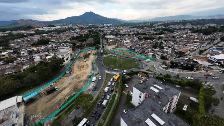 Avanzan en cuatro frentes las obras de la Nueva Intersección Corales en Pereira: así progresa el proyecto vial