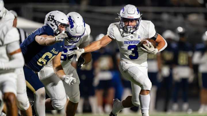 IHSAA football: Brownsburg rolls over Decatur Central in battle of defending champs