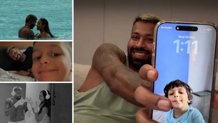 Hardik Pandya Spends Time With Girlfriend Mahieka Sharma, Son Agastya During Injury Break